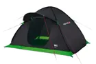 High Peak Swift 3 pop-up-telt med grønn bunn og bardunering